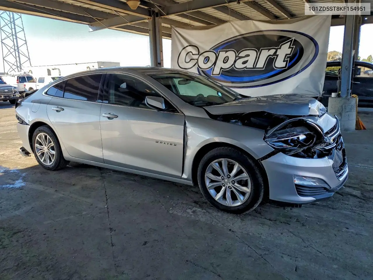 1G1ZD5ST8KF154951 2019 Chevrolet Malibu Lt