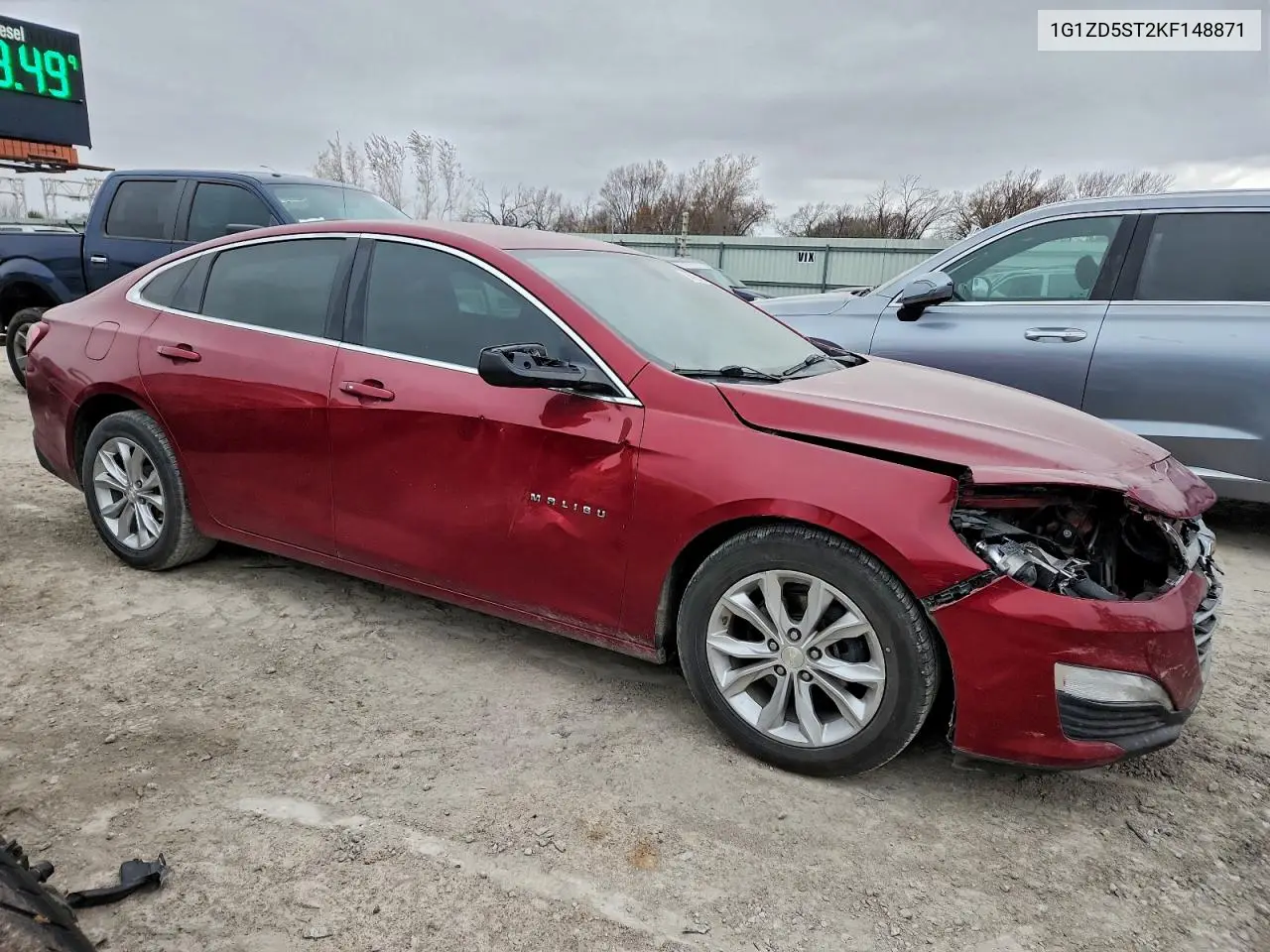 1G1ZD5ST2KF148871 2019 Chevrolet Malibu Lt