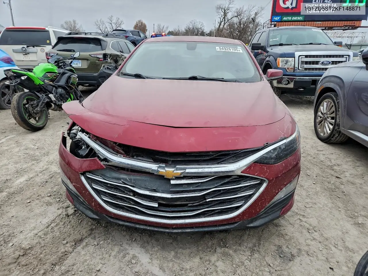 1G1ZD5ST2KF148871 2019 Chevrolet Malibu Lt