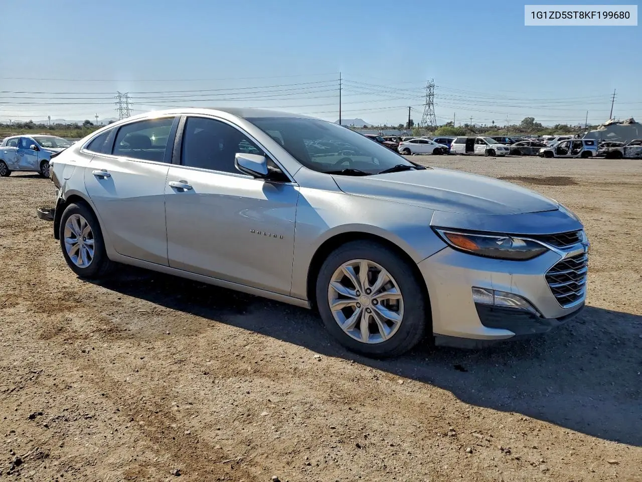 1G1ZD5ST8KF199680 2019 Chevrolet Malibu Lt