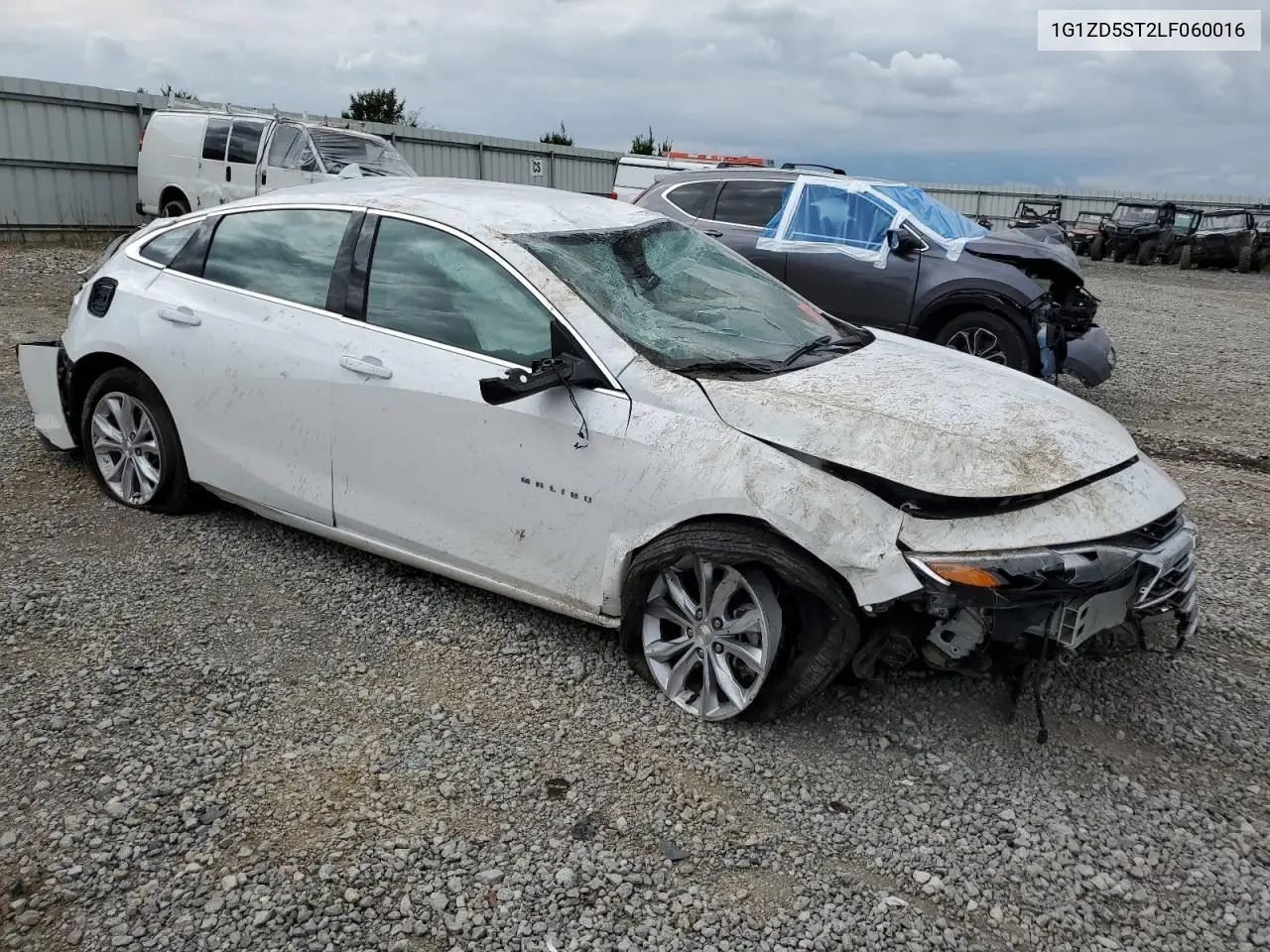 1G1ZD5ST2LF060016 2020 Chevrolet Malibu Lt