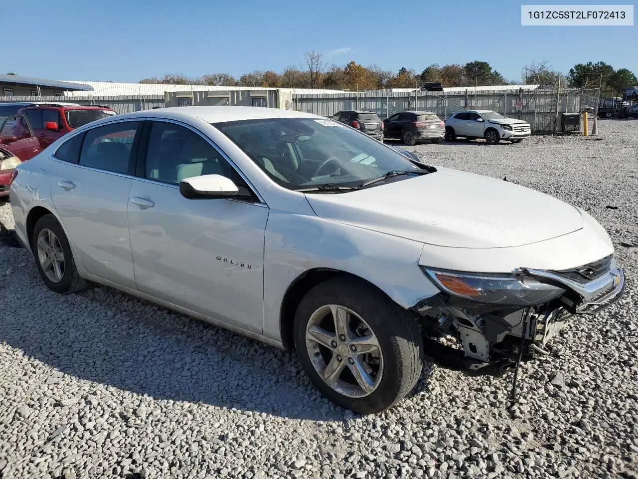 1G1ZC5ST2LF072413 2020 Chevrolet Malibu Ls