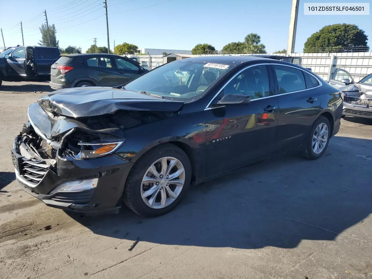 1G1ZD5ST5LF046501 2020 Chevrolet Malibu Lt