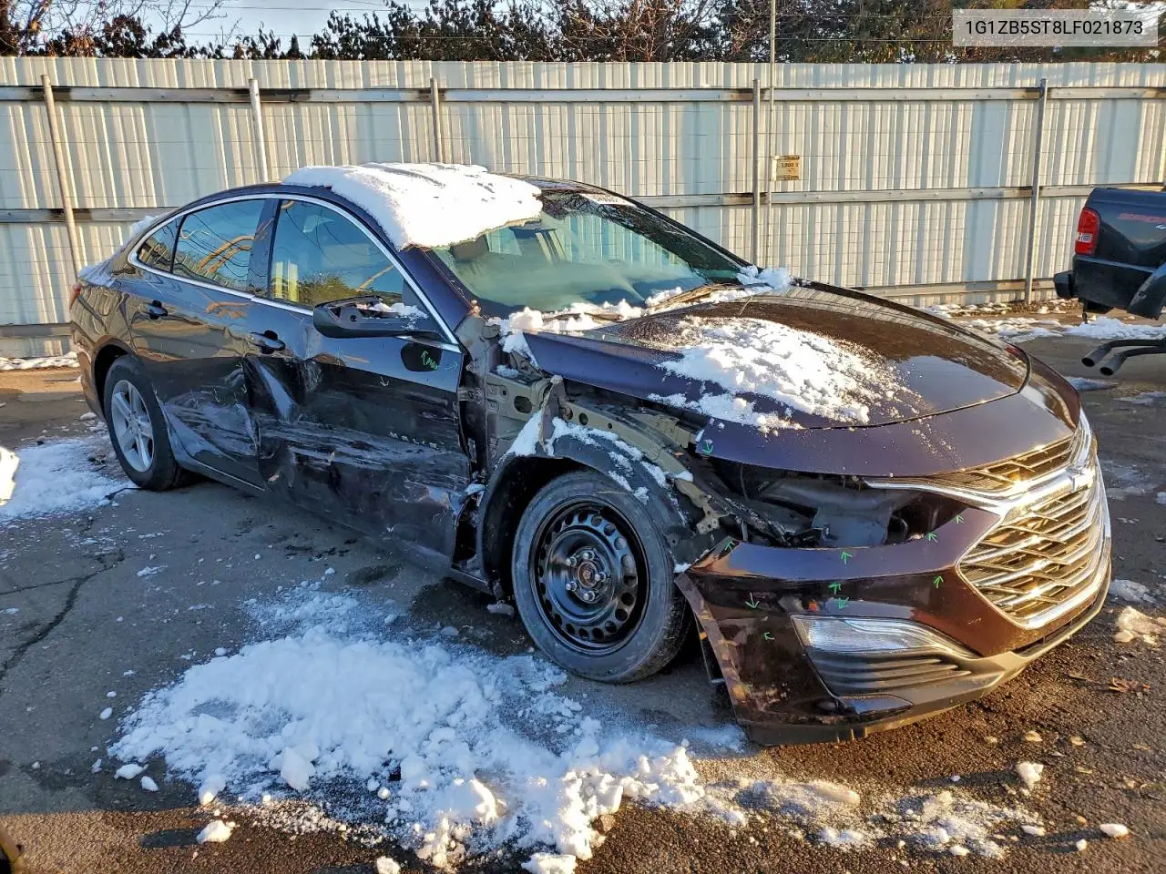 1G1ZB5ST8LF021873 2020 Chevrolet Malibu Ls