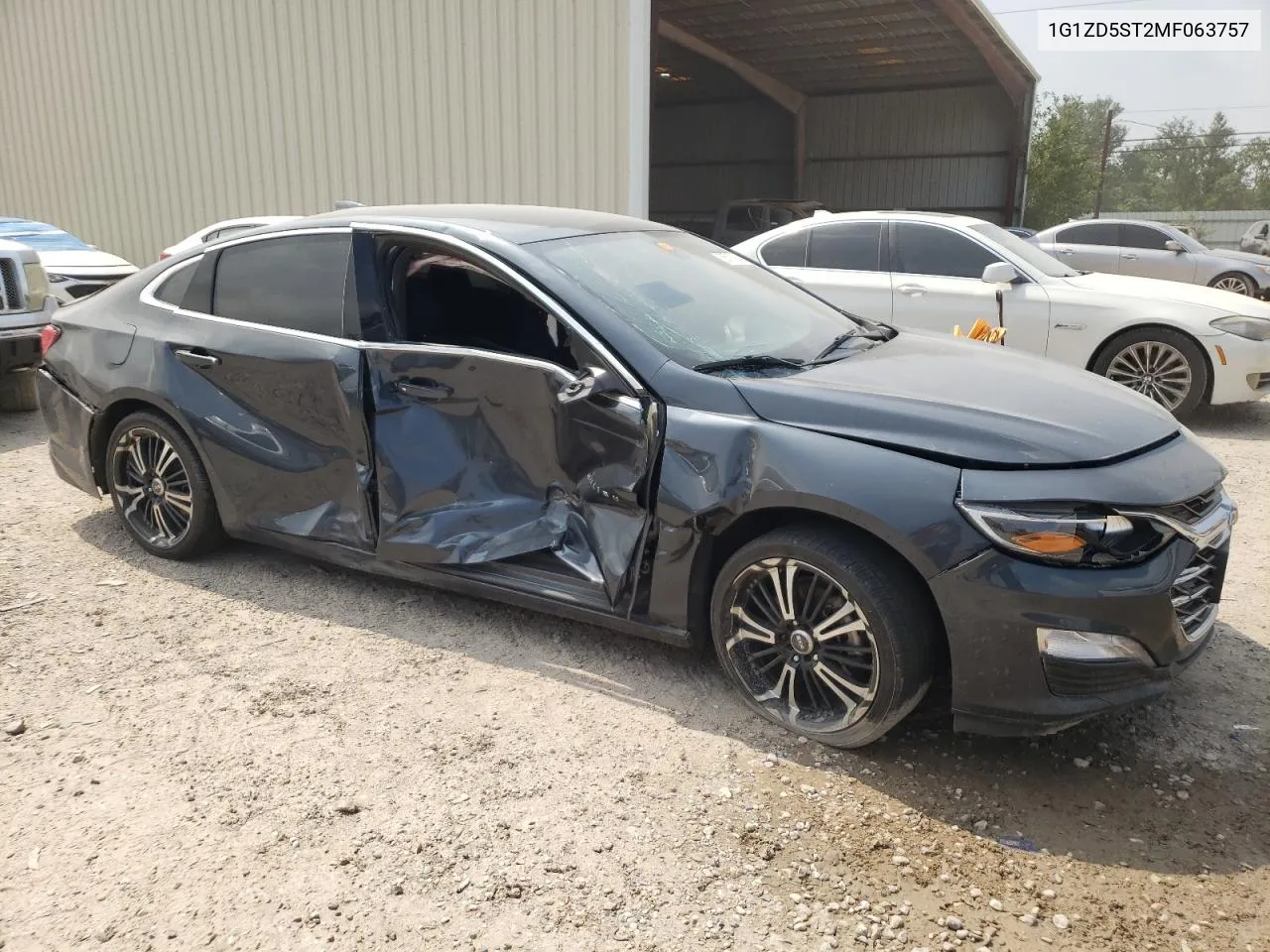 2021 Chevrolet Malibu Lt VIN: 1G1ZD5ST2MF063757 Lot: 55607384