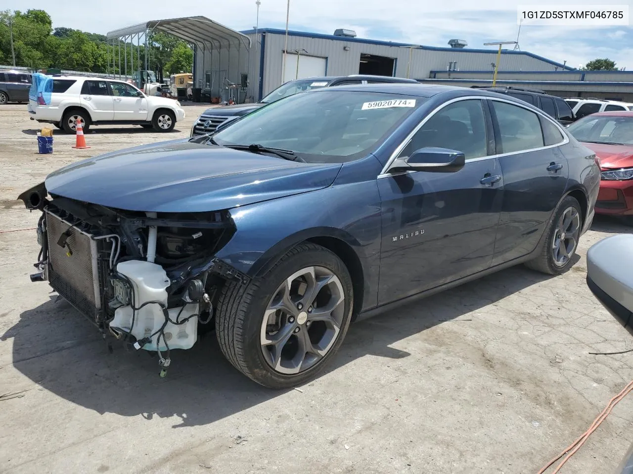 2021 Chevrolet Malibu Lt VIN: 1G1ZD5STXMF046785 Lot: 59020774