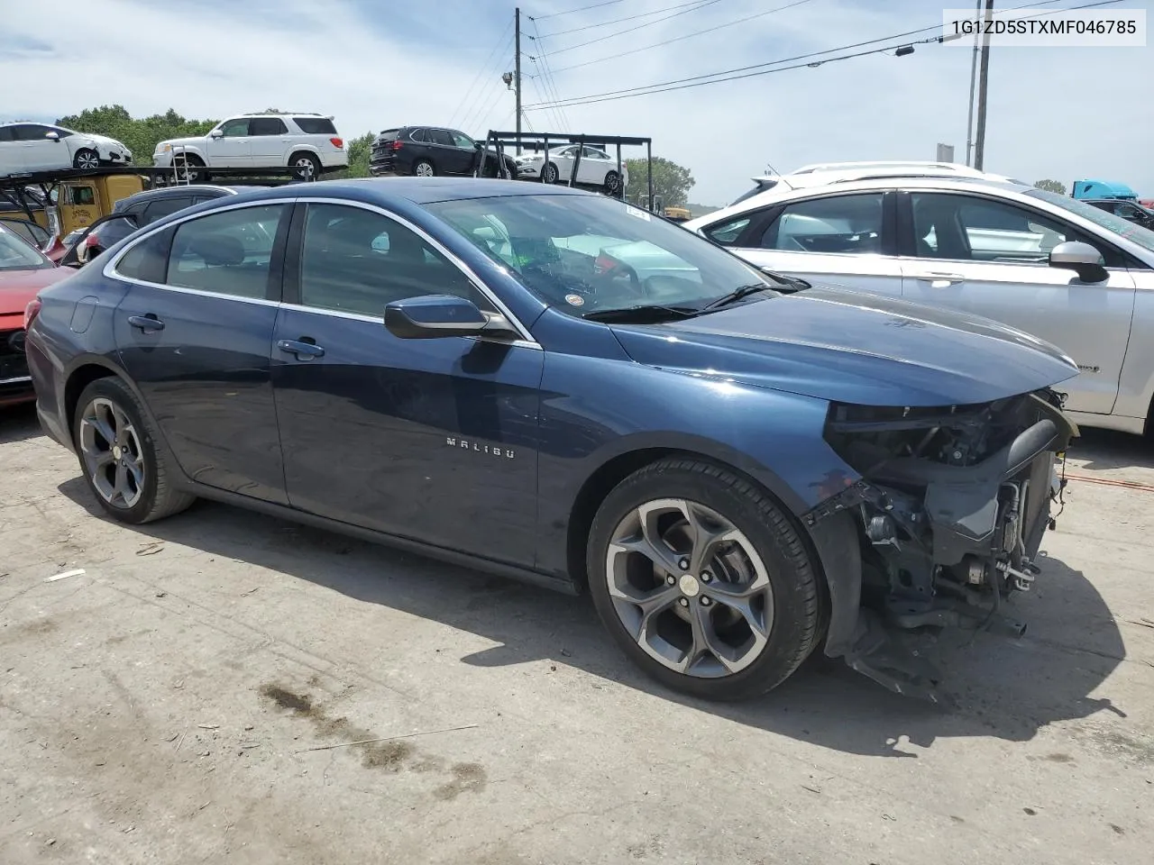 2021 Chevrolet Malibu Lt VIN: 1G1ZD5STXMF046785 Lot: 59020774