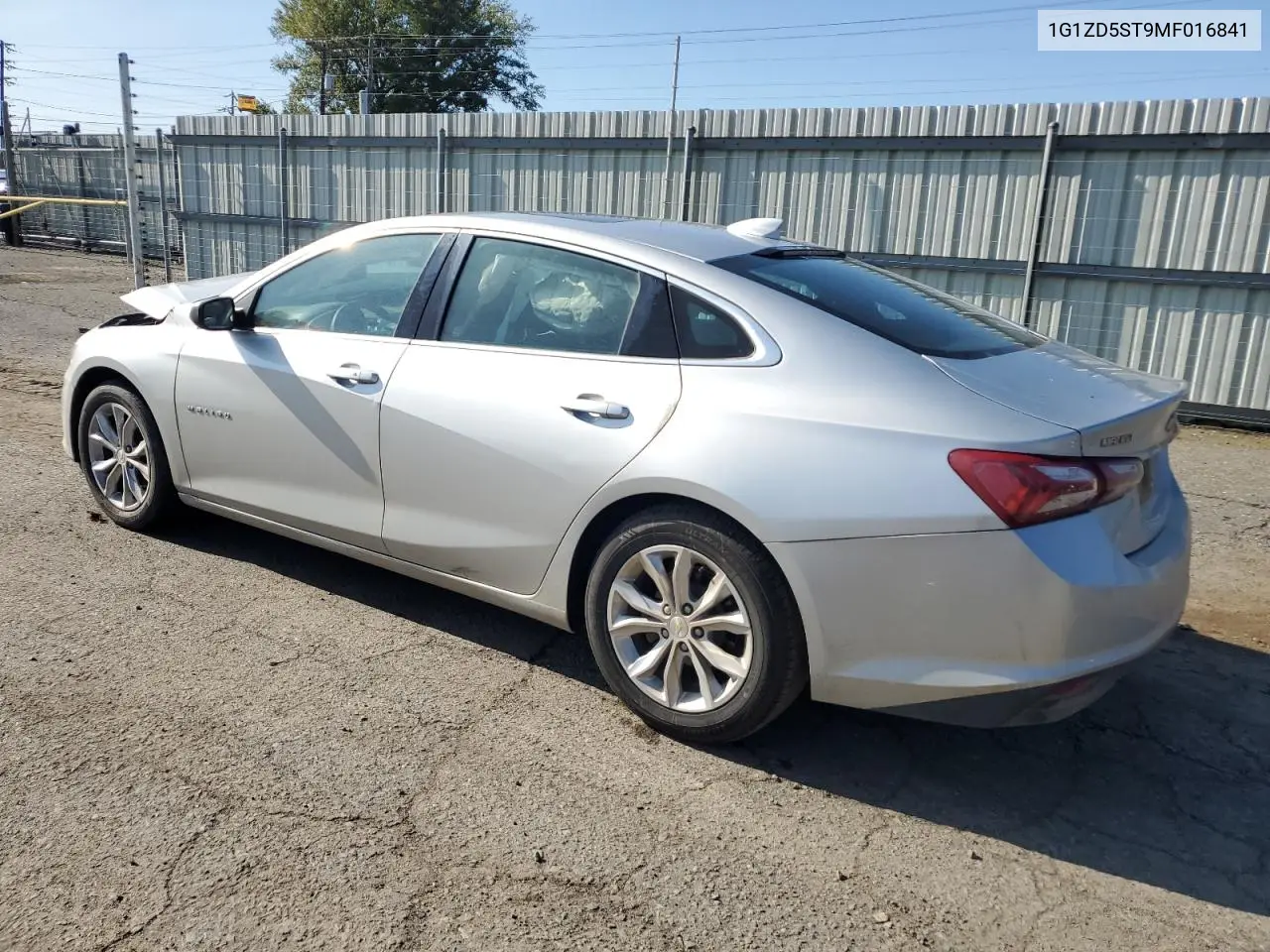 1G1ZD5ST9MF016841 2021 Chevrolet Malibu Lt