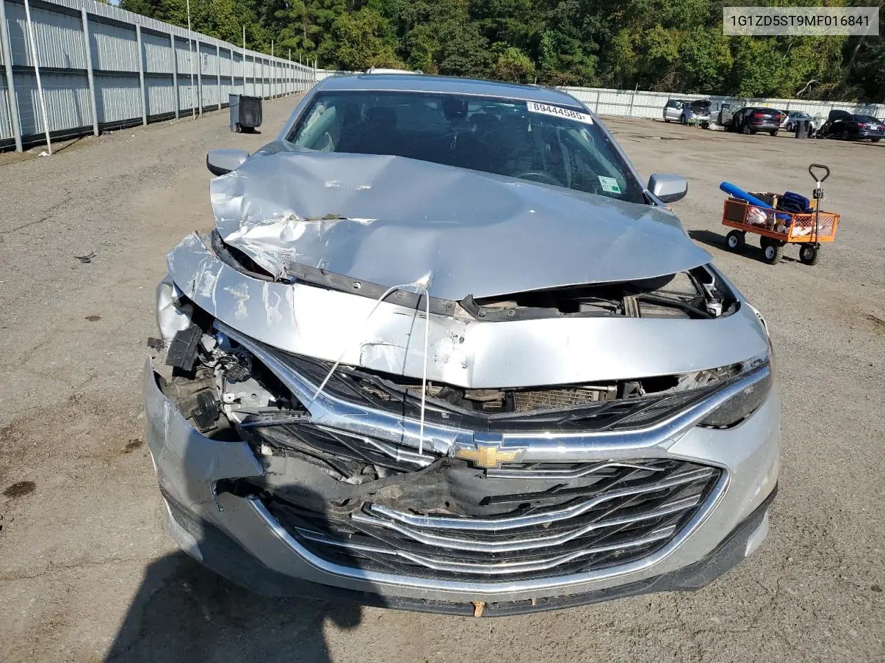 1G1ZD5ST9MF016841 2021 Chevrolet Malibu Lt