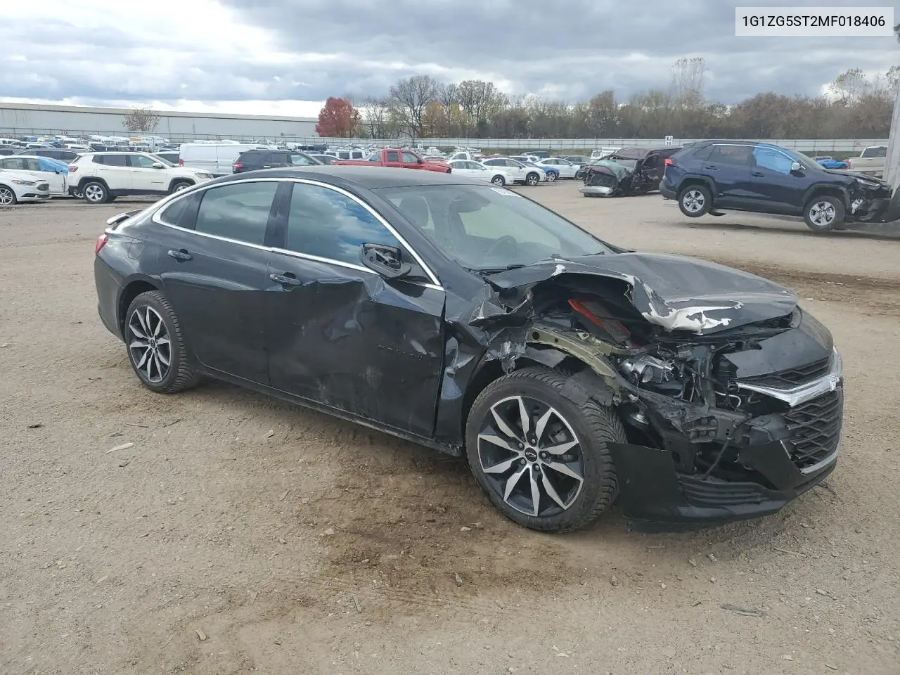 1G1ZG5ST2MF018406 2021 Chevrolet Malibu Rs