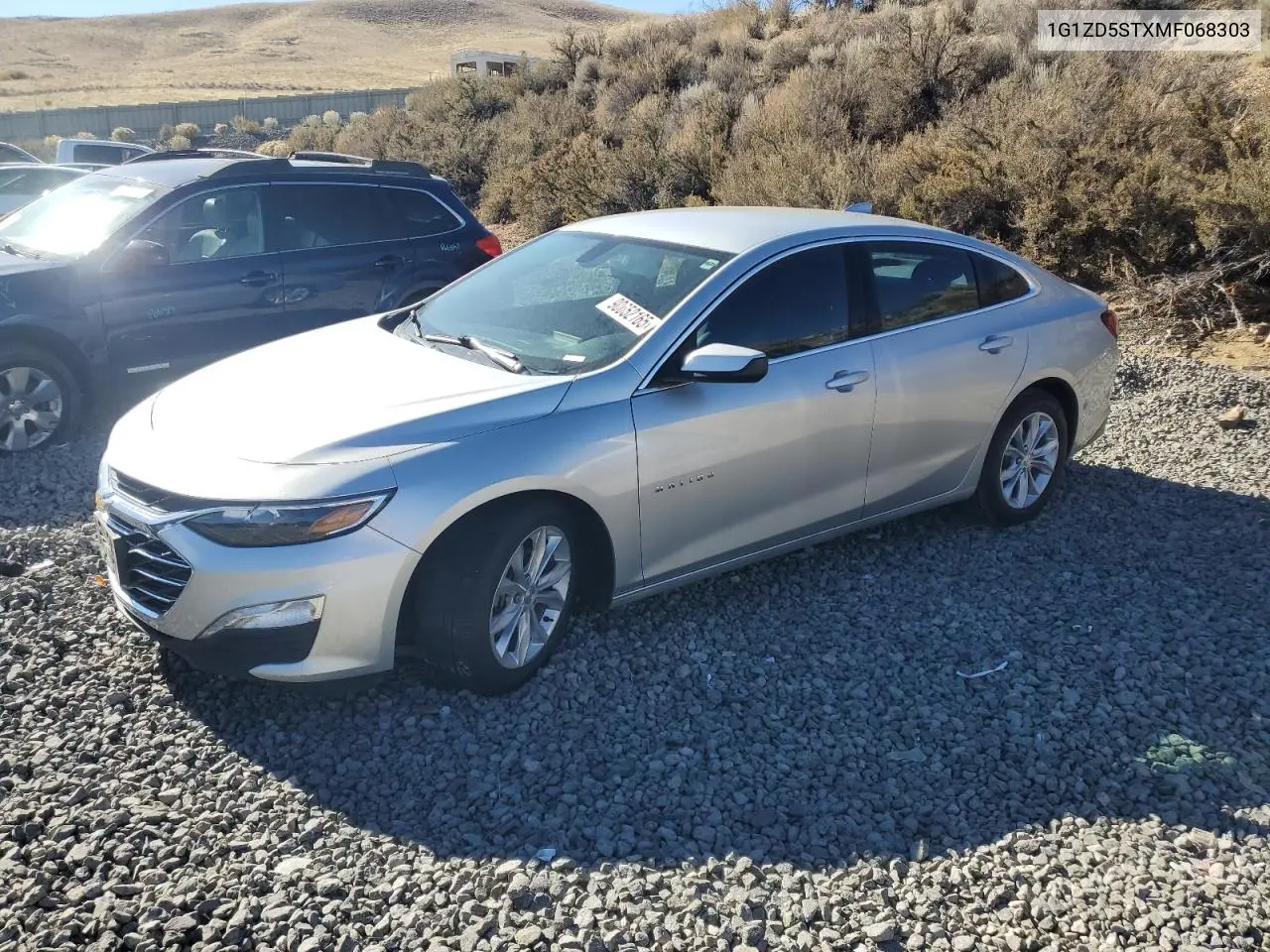 1G1ZD5STXMF068303 2021 Chevrolet Malibu Lt