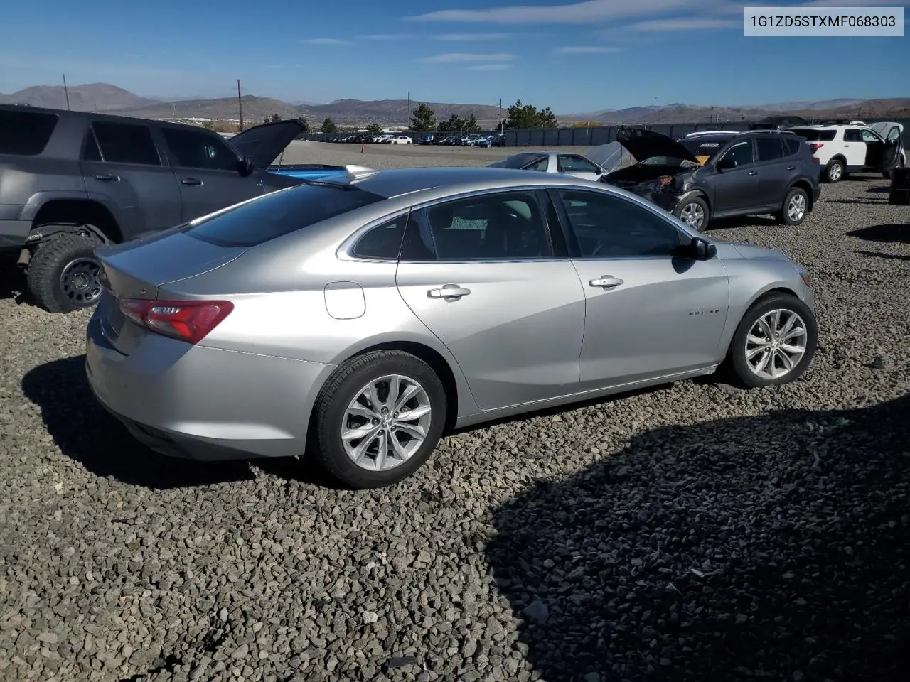 1G1ZD5STXMF068303 2021 Chevrolet Malibu Lt