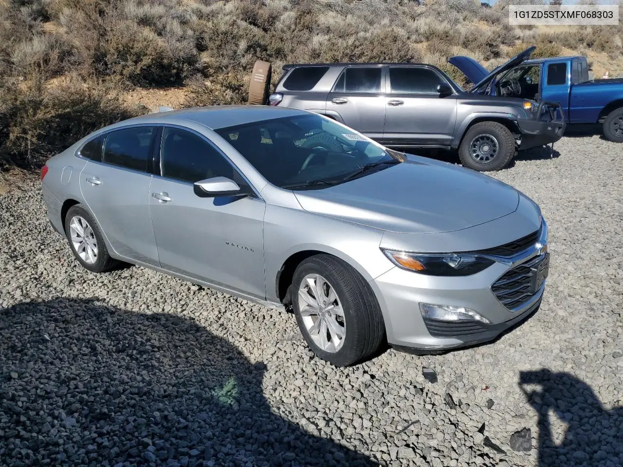 1G1ZD5STXMF068303 2021 Chevrolet Malibu Lt