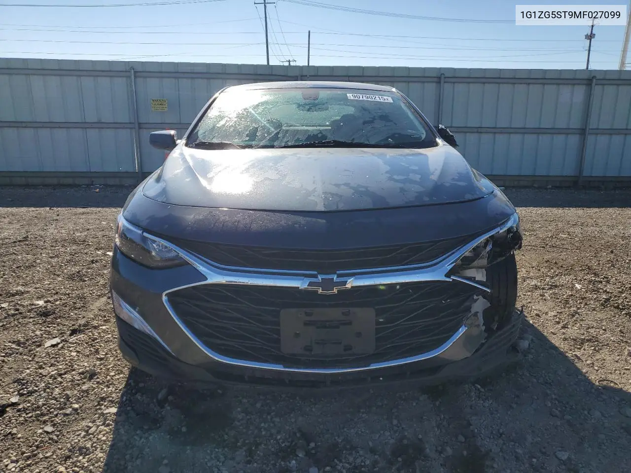 1G1ZG5ST9MF027099 2021 Chevrolet Malibu Rs