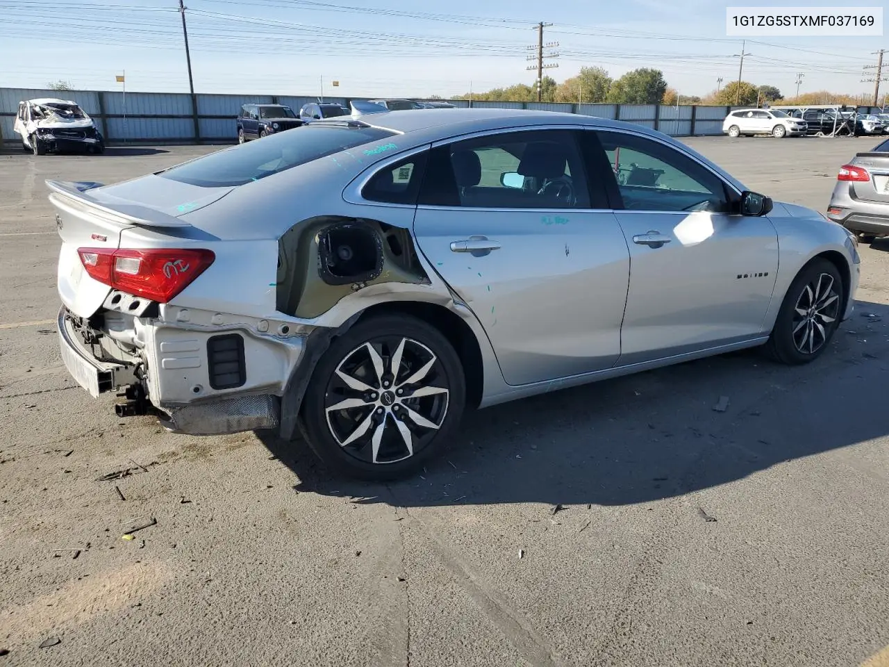 1G1ZG5STXMF037169 2021 Chevrolet Malibu Rs