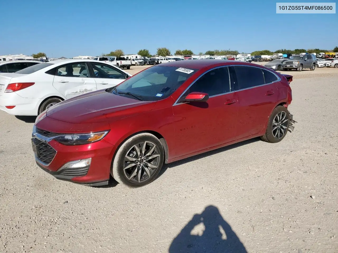 1G1ZG5ST4MF086500 2021 Chevrolet Malibu Rs