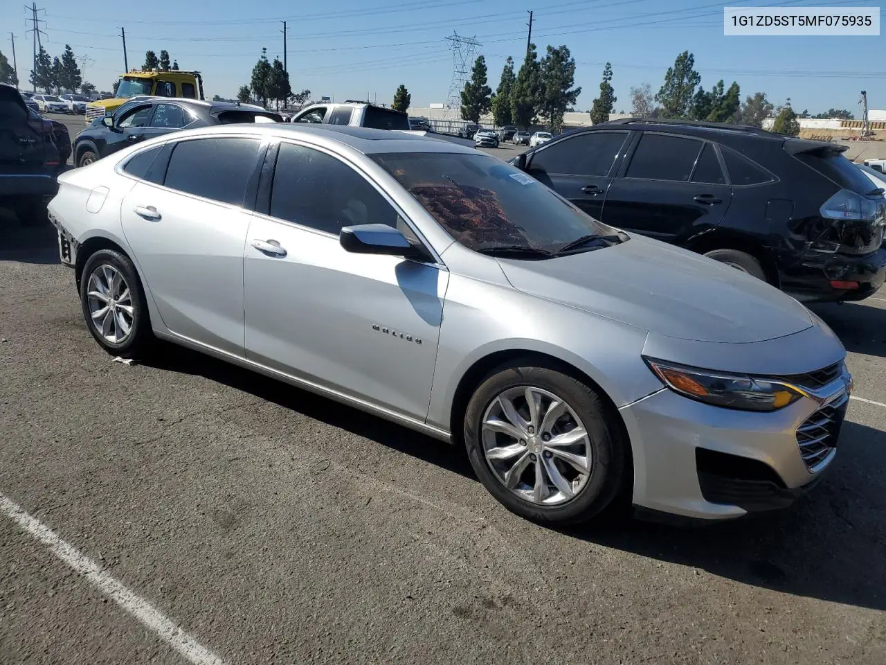 1G1ZD5ST5MF075935 2021 Chevrolet Malibu Lt