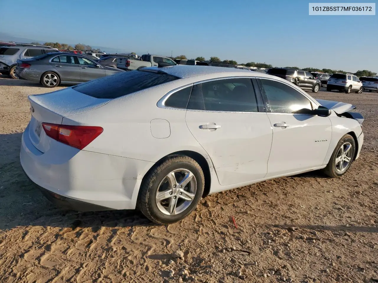 1G1ZB5ST7MF036172 2021 Chevrolet Malibu Ls