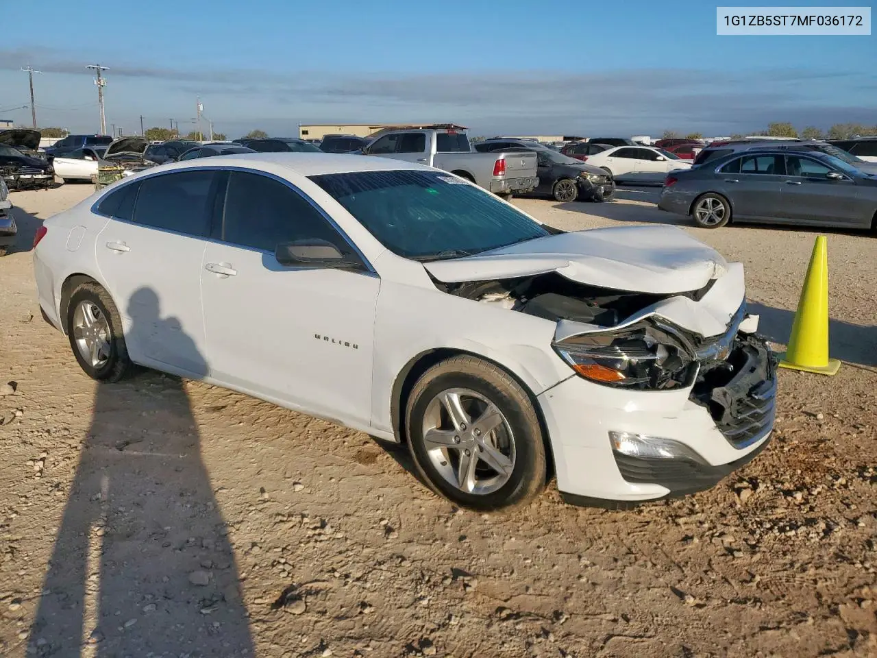 1G1ZB5ST7MF036172 2021 Chevrolet Malibu Ls