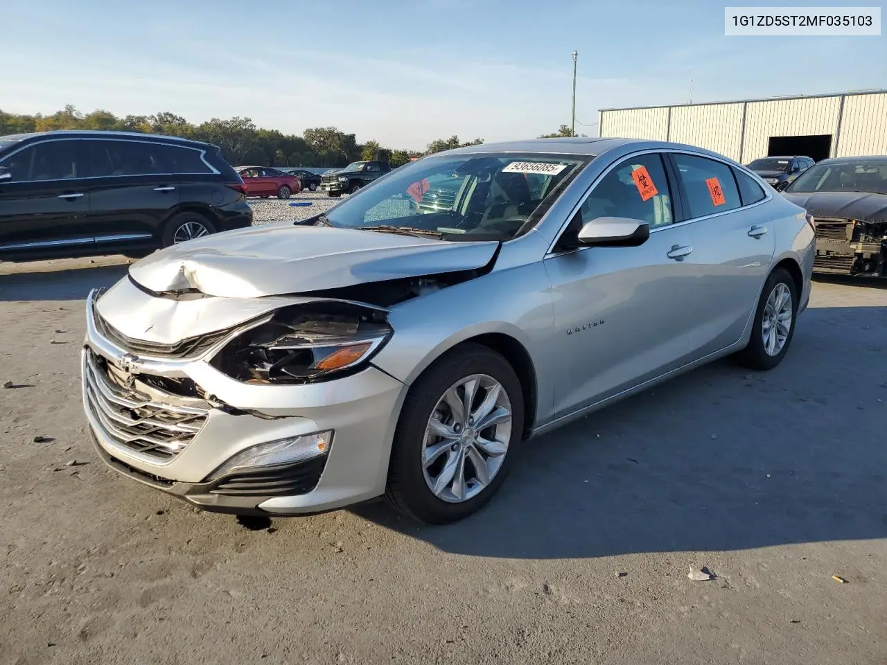 1G1ZD5ST2MF035103 2021 Chevrolet Malibu Lt