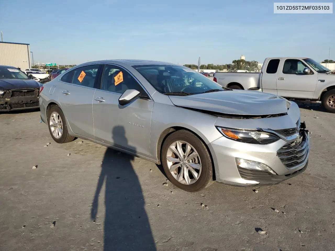 1G1ZD5ST2MF035103 2021 Chevrolet Malibu Lt