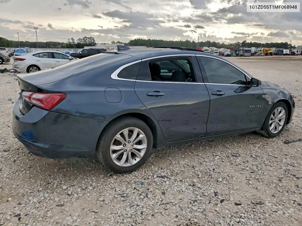1G1ZD5ST1MF068948 2021 Chevrolet Malibu Lt