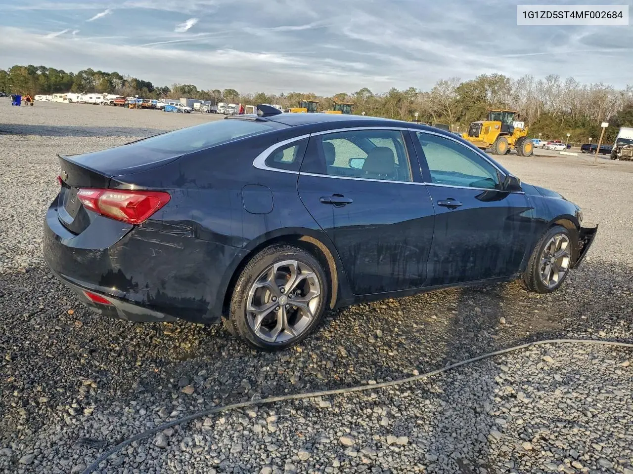 1G1ZD5ST4MF002684 2021 Chevrolet Malibu Lt
