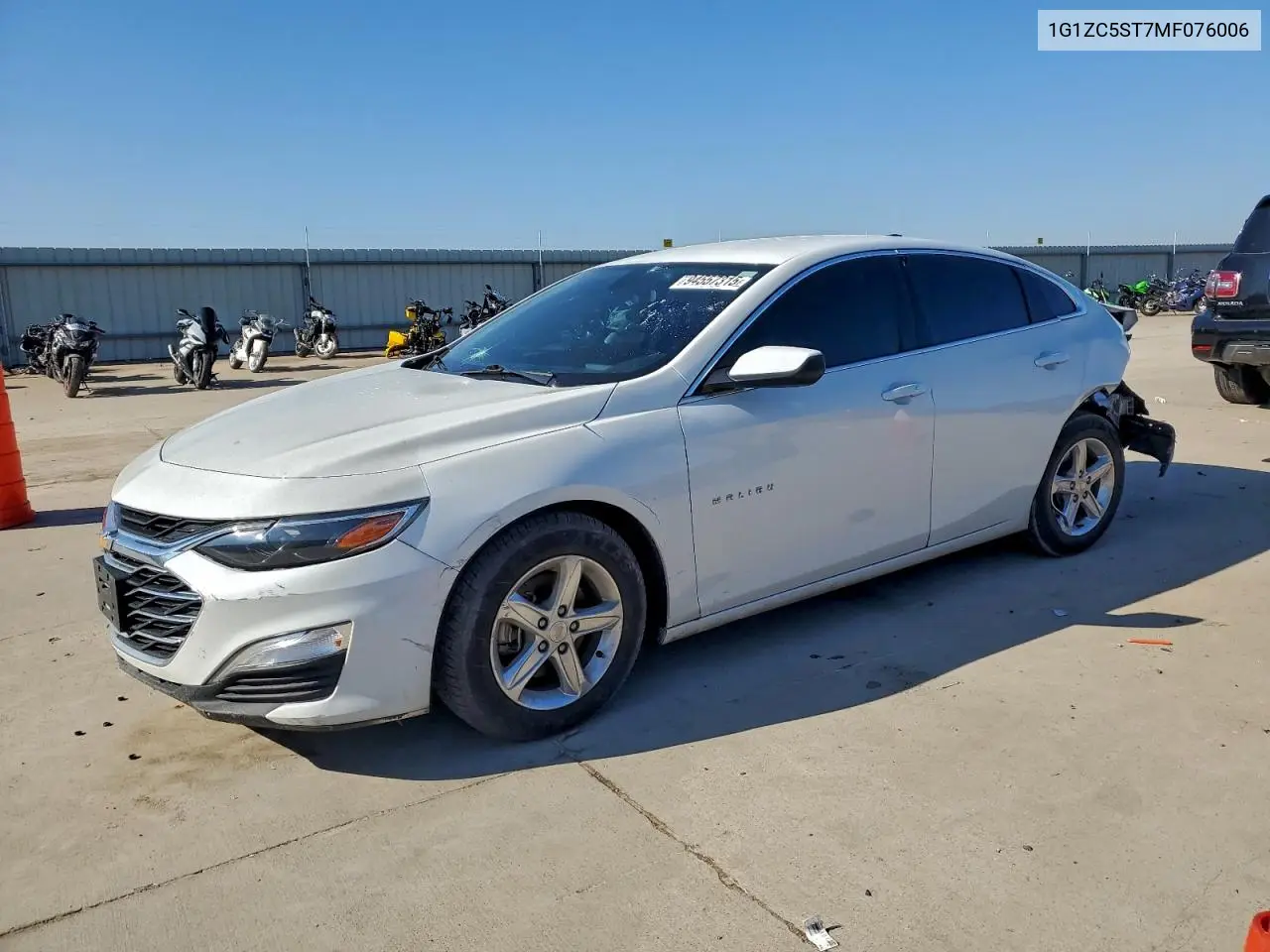 1G1ZC5ST7MF076006 2021 Chevrolet Malibu Ls