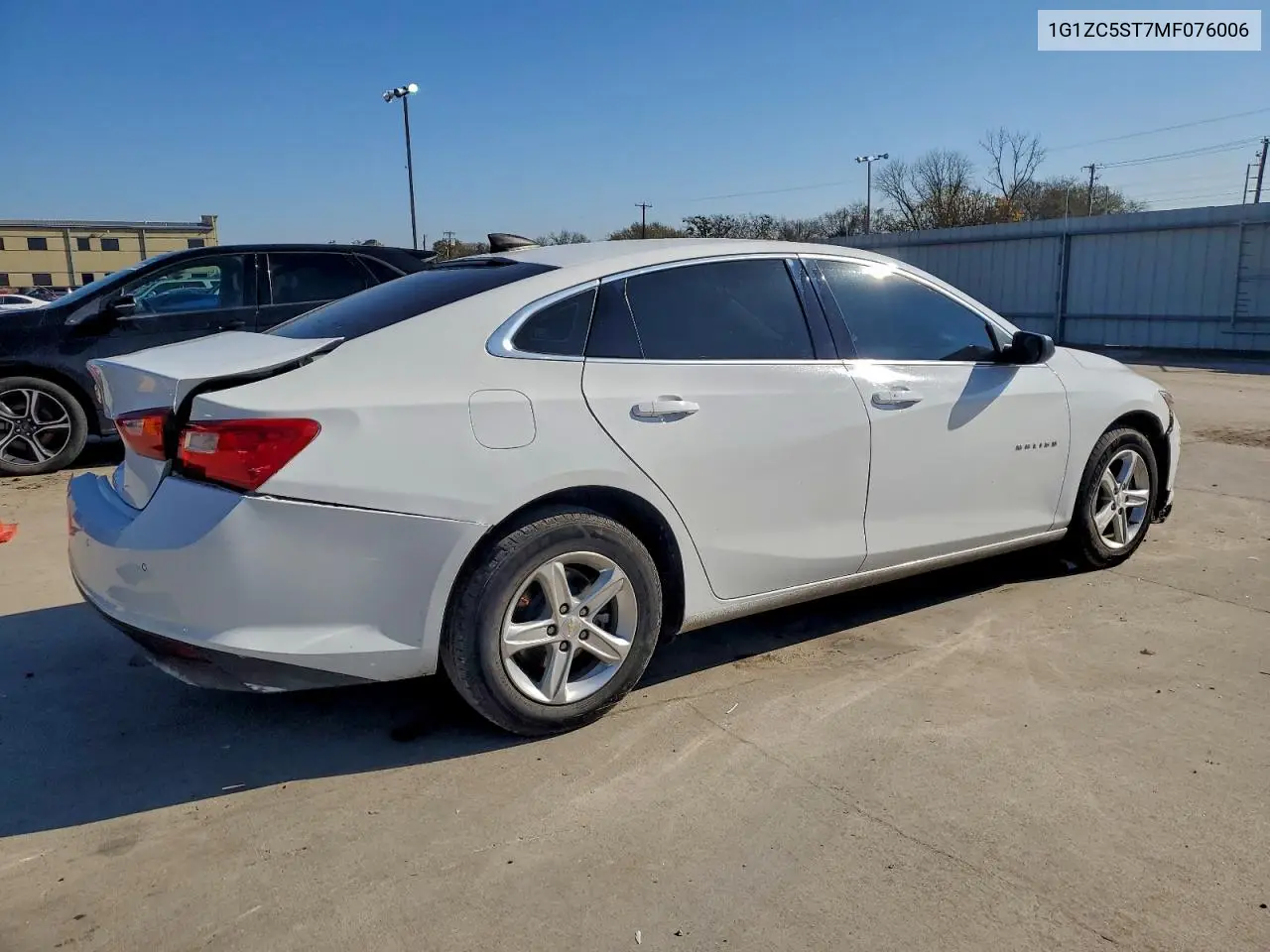 1G1ZC5ST7MF076006 2021 Chevrolet Malibu Ls
