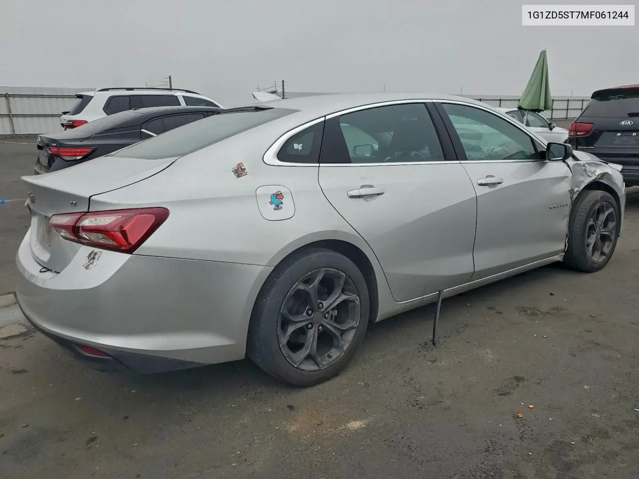 1G1ZD5ST7MF061244 2021 Chevrolet Malibu Lt