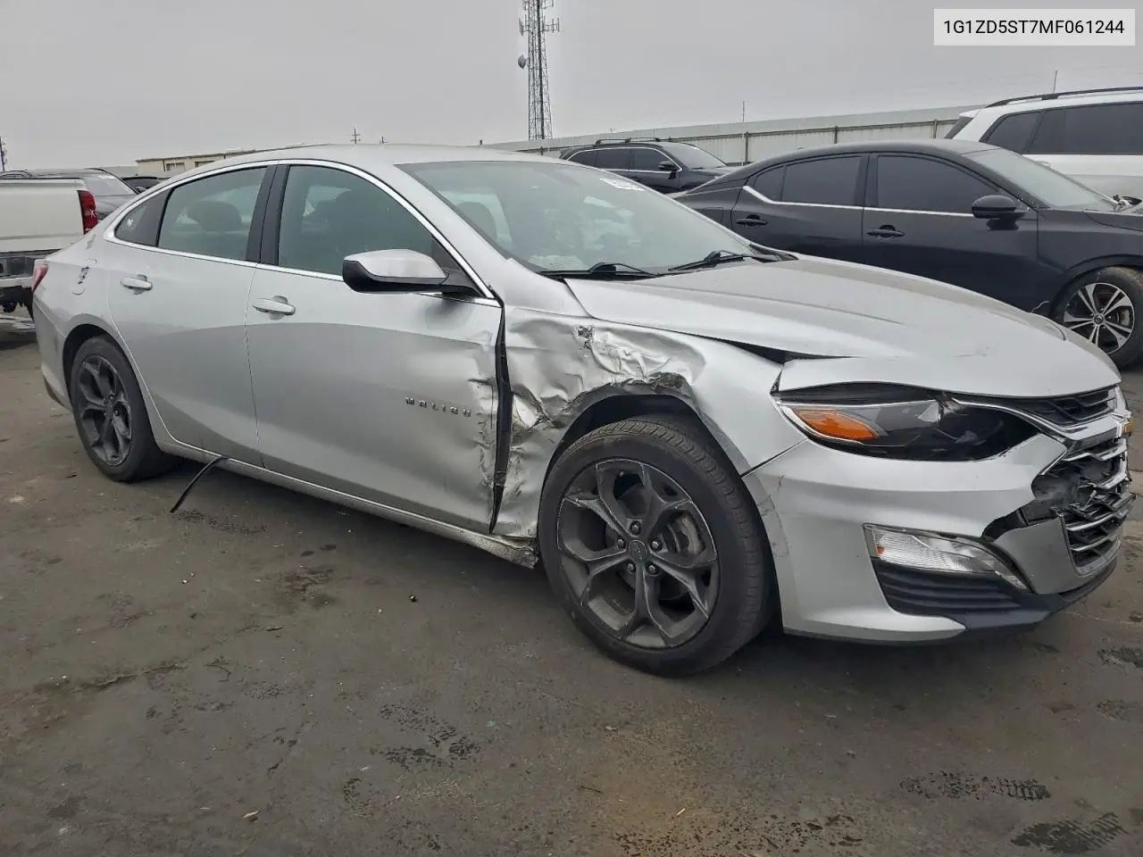 1G1ZD5ST7MF061244 2021 Chevrolet Malibu Lt