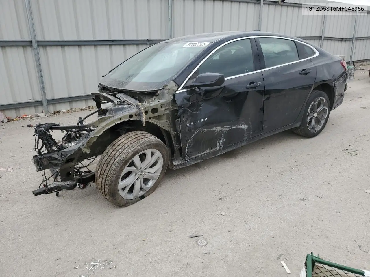 1G1ZD5ST6MF045956 2021 Chevrolet Malibu Lt