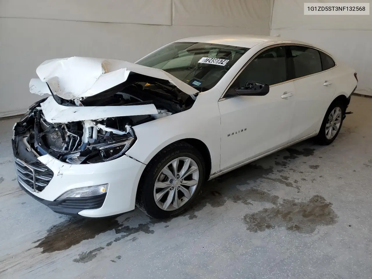 1G1ZD5ST3NF132568 2022 Chevrolet Malibu Lt