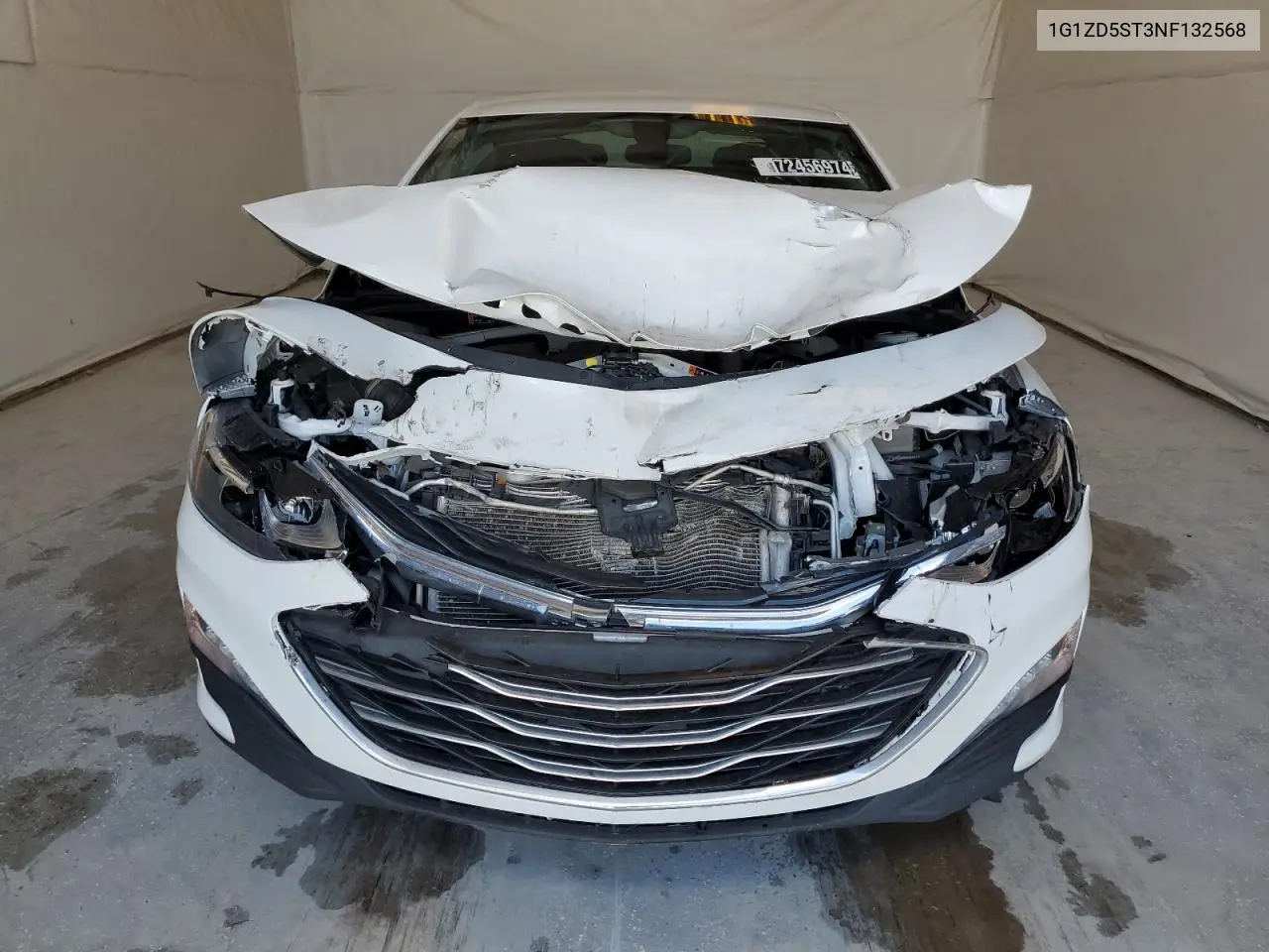 1G1ZD5ST3NF132568 2022 Chevrolet Malibu Lt