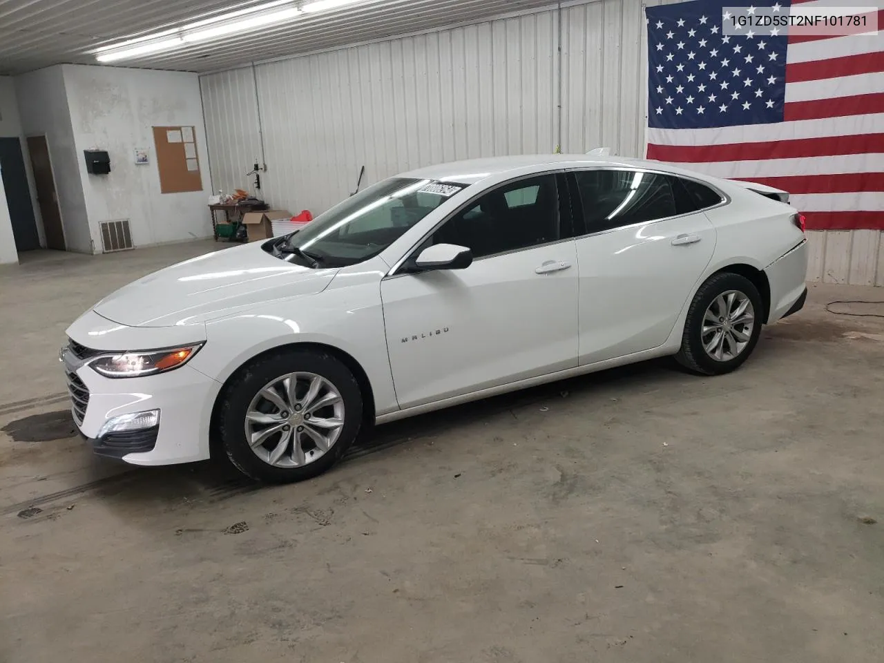 2022 Chevrolet Malibu Lt VIN: 1G1ZD5ST2NF101781 Lot: 70806264