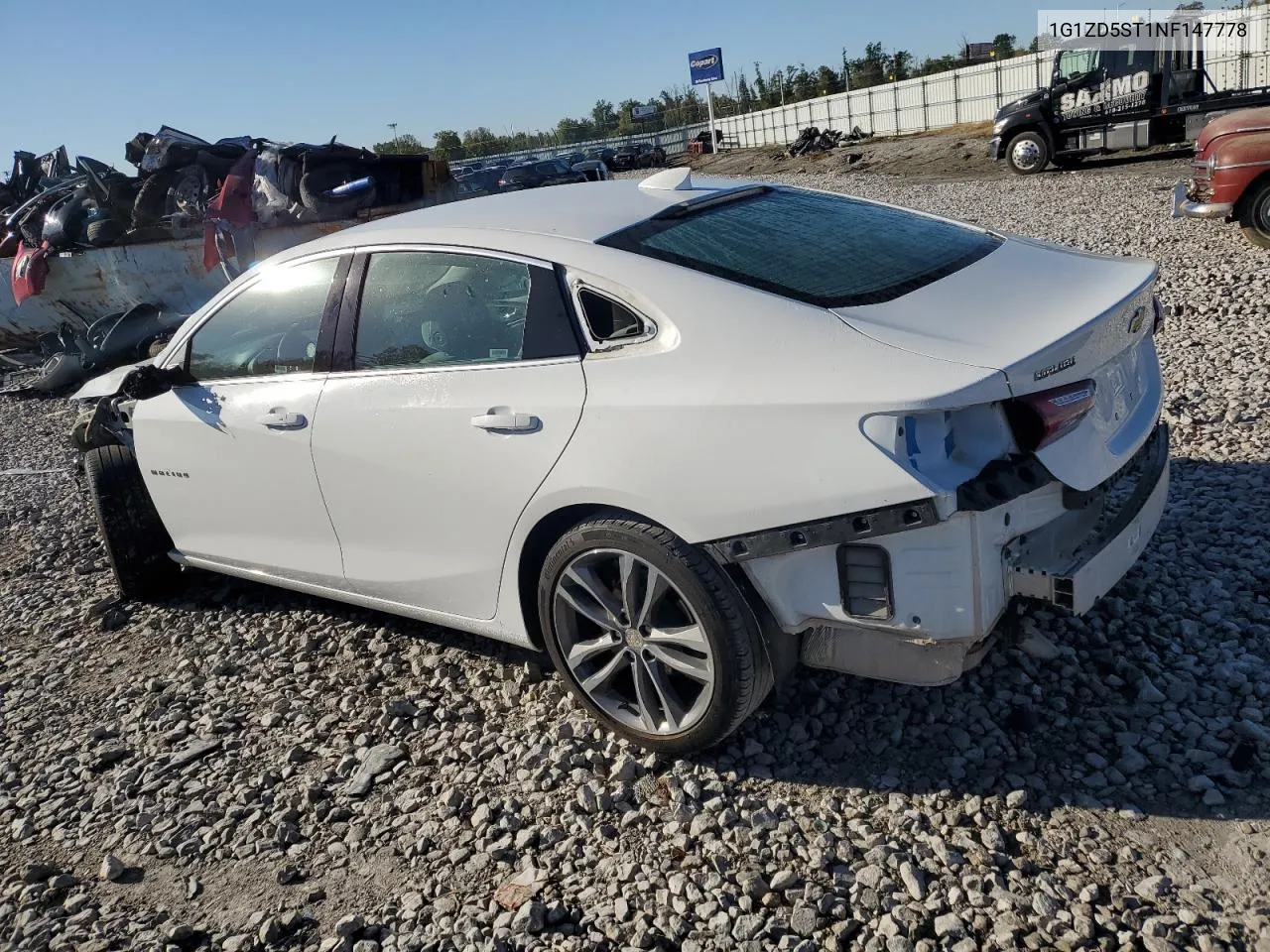 1G1ZD5ST1NF147778 2022 Chevrolet Malibu Lt