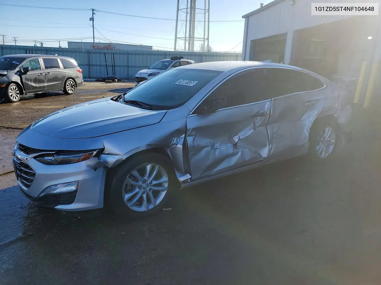 1G1ZD5ST4NF104648 2022 Chevrolet Malibu Lt