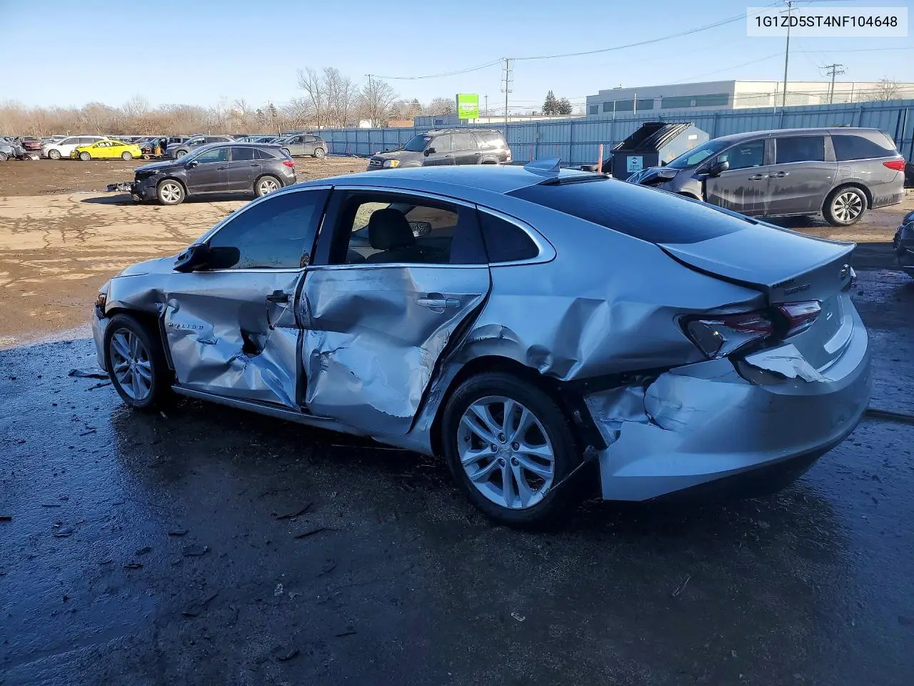 1G1ZD5ST4NF104648 2022 Chevrolet Malibu Lt