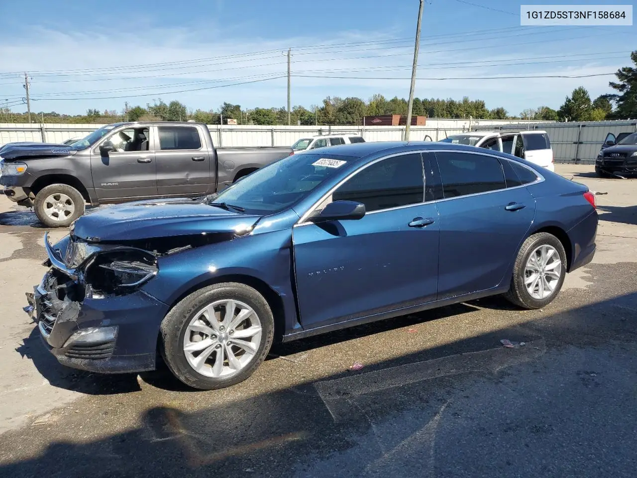 1G1ZD5ST3NF158684 2022 Chevrolet Malibu Lt
