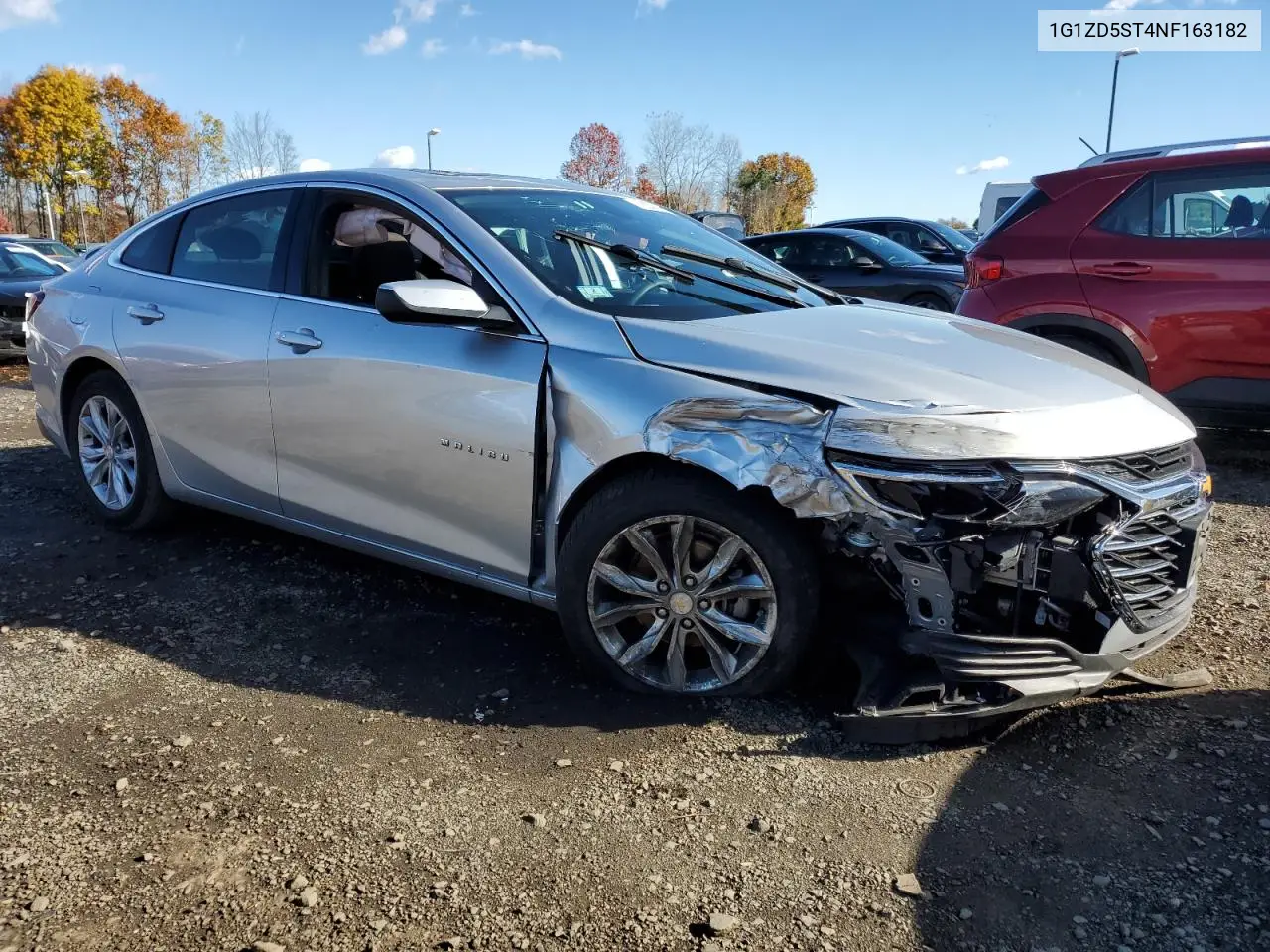 1G1ZD5ST4NF163182 2022 Chevrolet Malibu Lt
