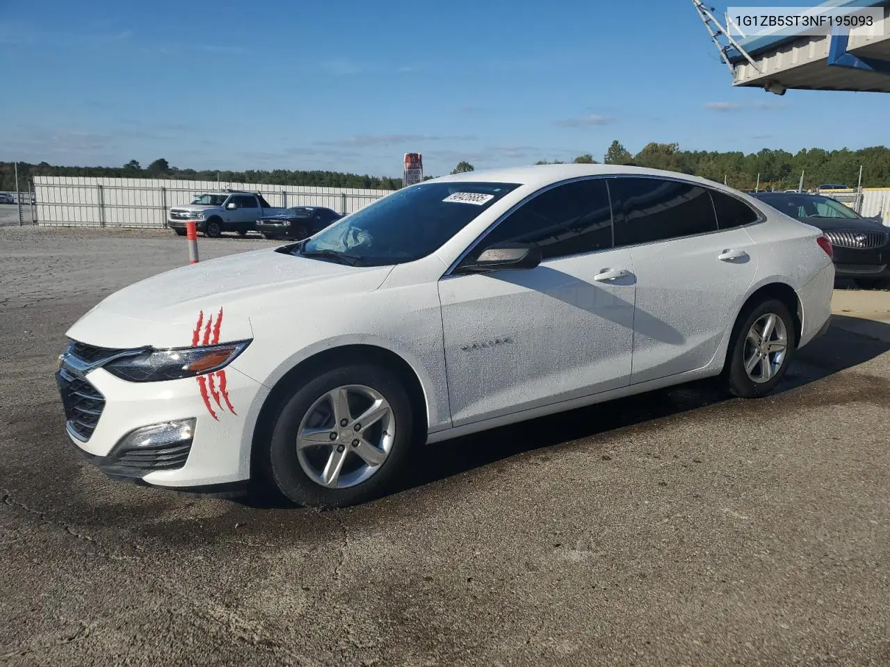 1G1ZB5ST3NF195093 2022 Chevrolet Malibu Ls