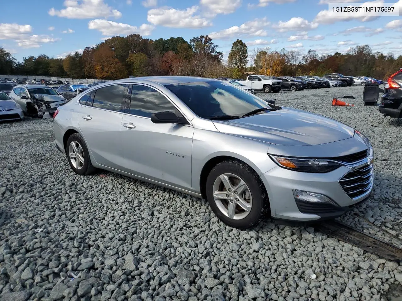 1G1ZB5ST1NF175697 2022 Chevrolet Malibu Ls