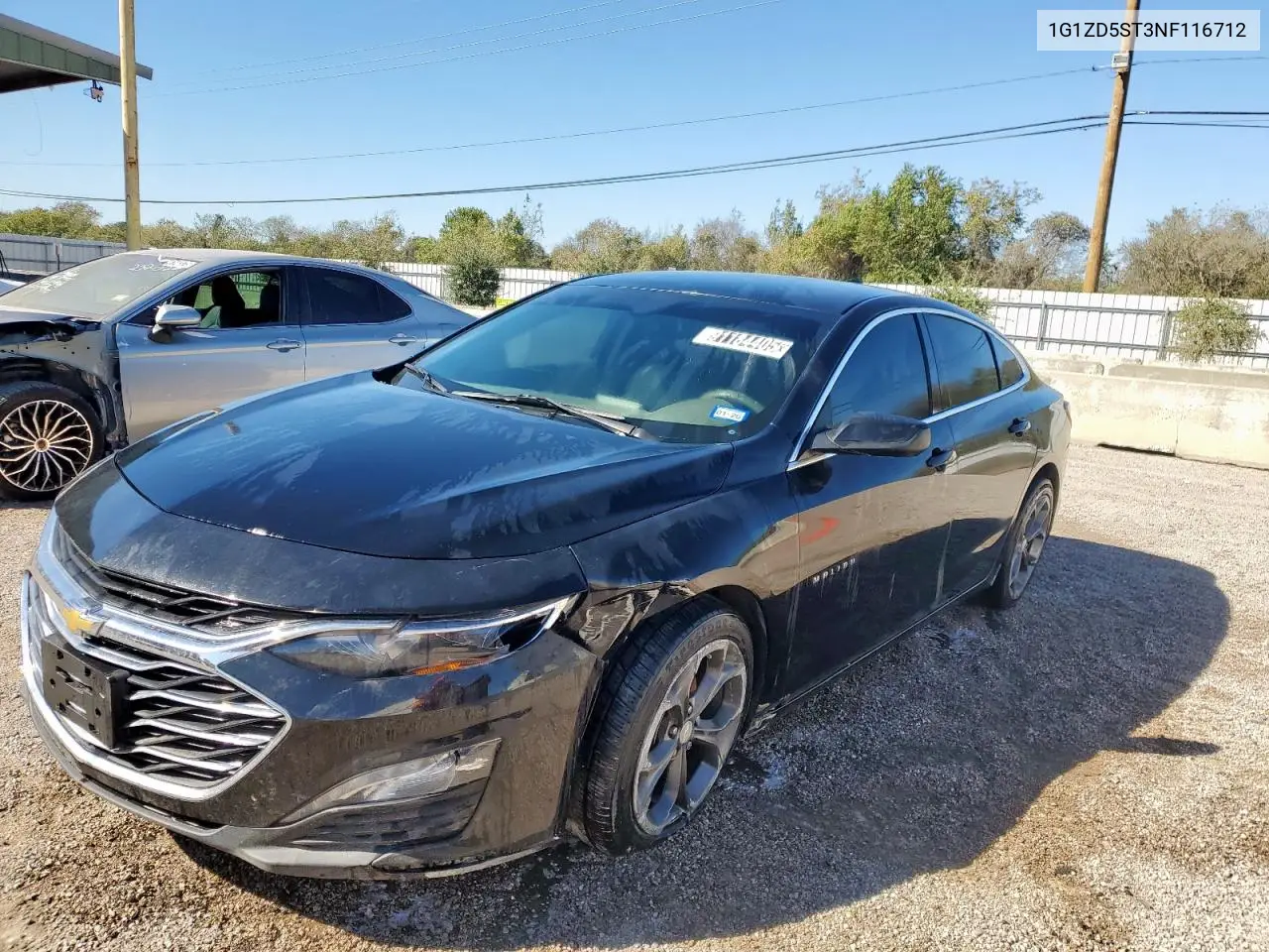 1G1ZD5ST3NF116712 2022 Chevrolet Malibu Lt