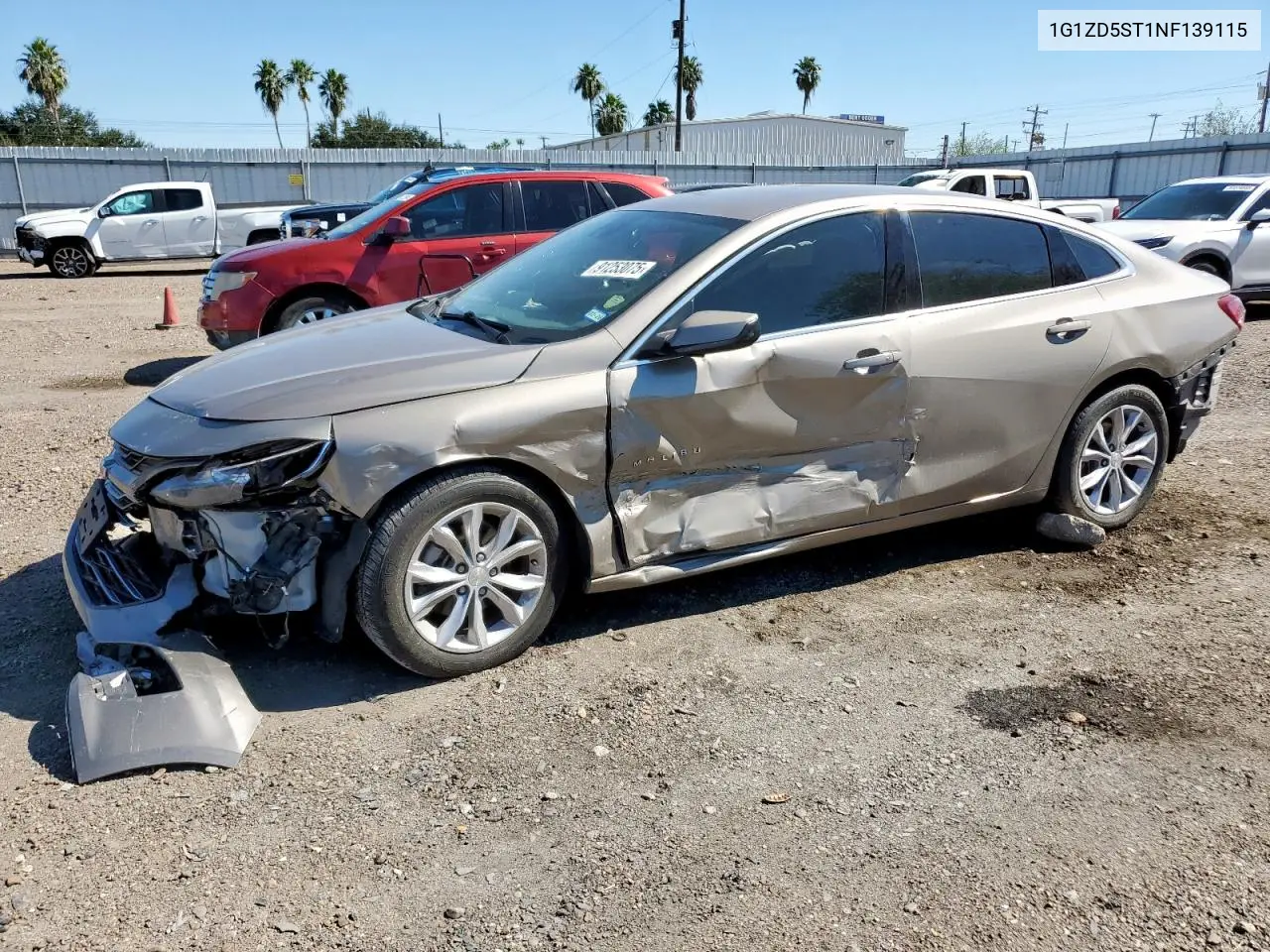 1G1ZD5ST1NF139115 2022 Chevrolet Malibu Lt