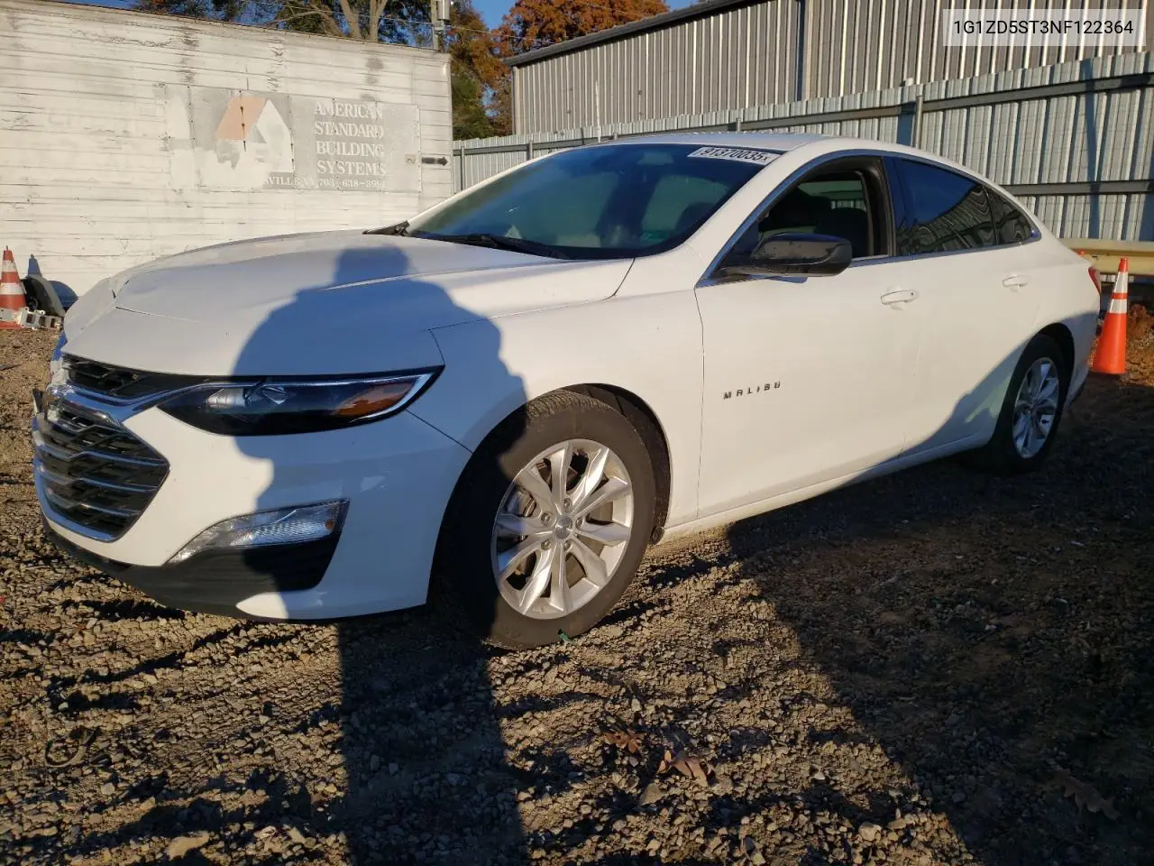 1G1ZD5ST3NF122364 2022 Chevrolet Malibu Lt