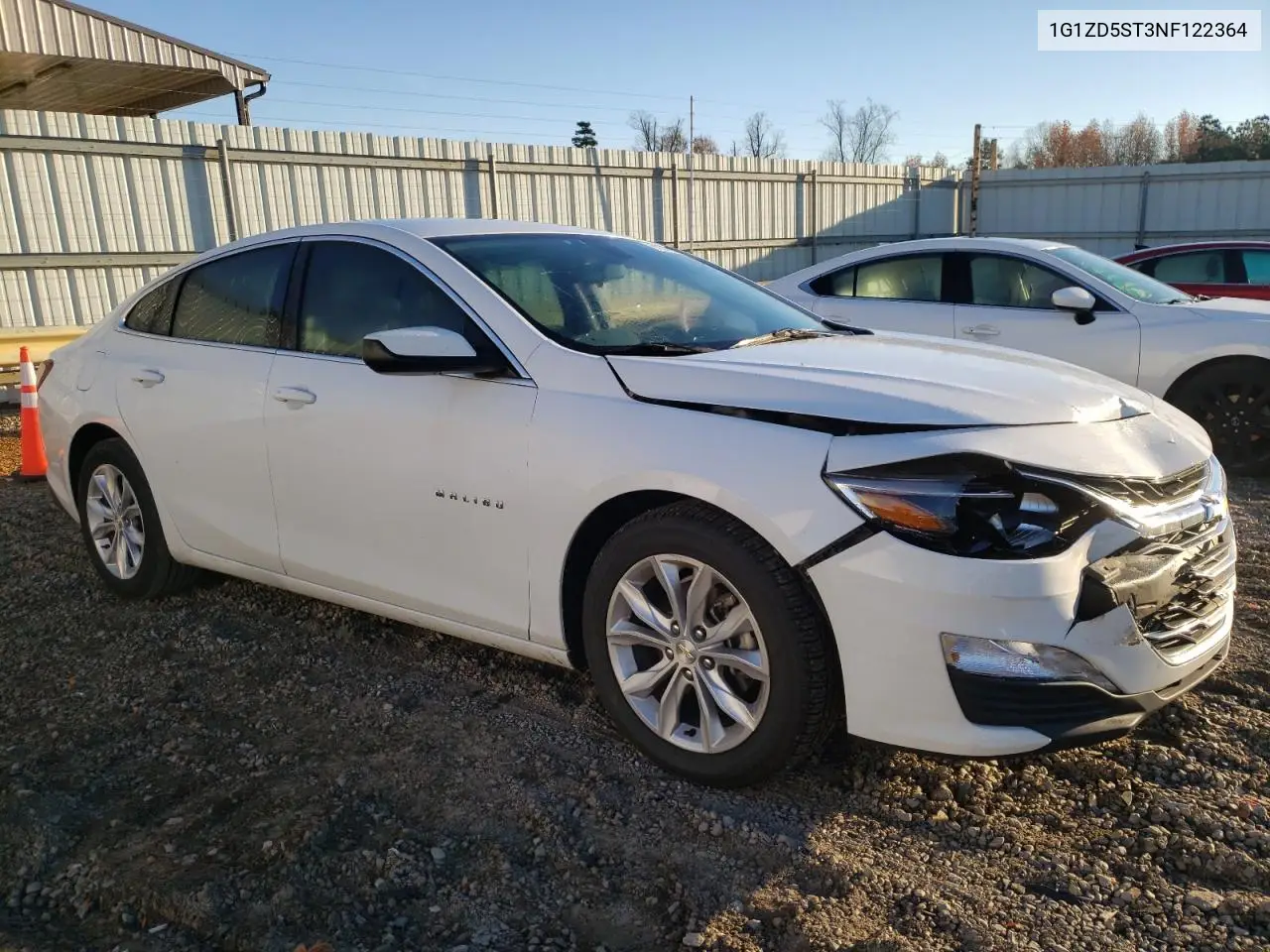 1G1ZD5ST3NF122364 2022 Chevrolet Malibu Lt