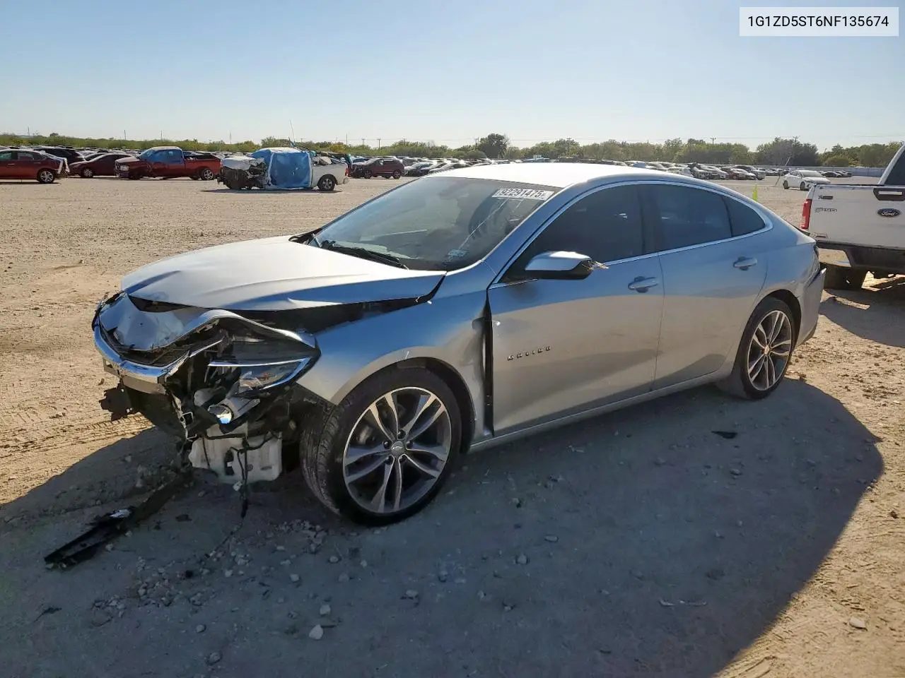 1G1ZD5ST6NF135674 2022 Chevrolet Malibu Lt