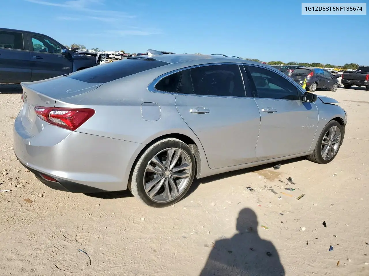 1G1ZD5ST6NF135674 2022 Chevrolet Malibu Lt
