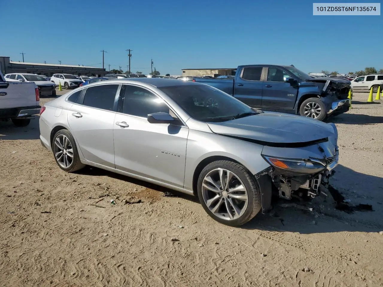 1G1ZD5ST6NF135674 2022 Chevrolet Malibu Lt