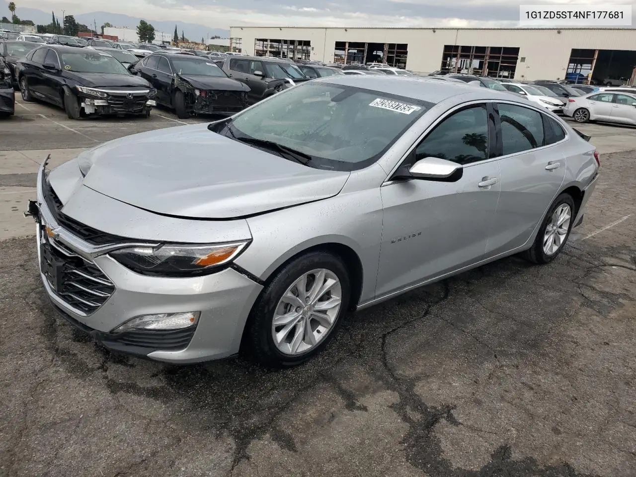 1G1ZD5ST4NF177681 2022 Chevrolet Malibu Lt